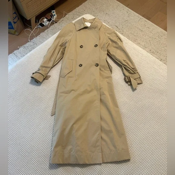 Classic Tan Trench Coat Mango Women’s XS - Picture 8 of 9